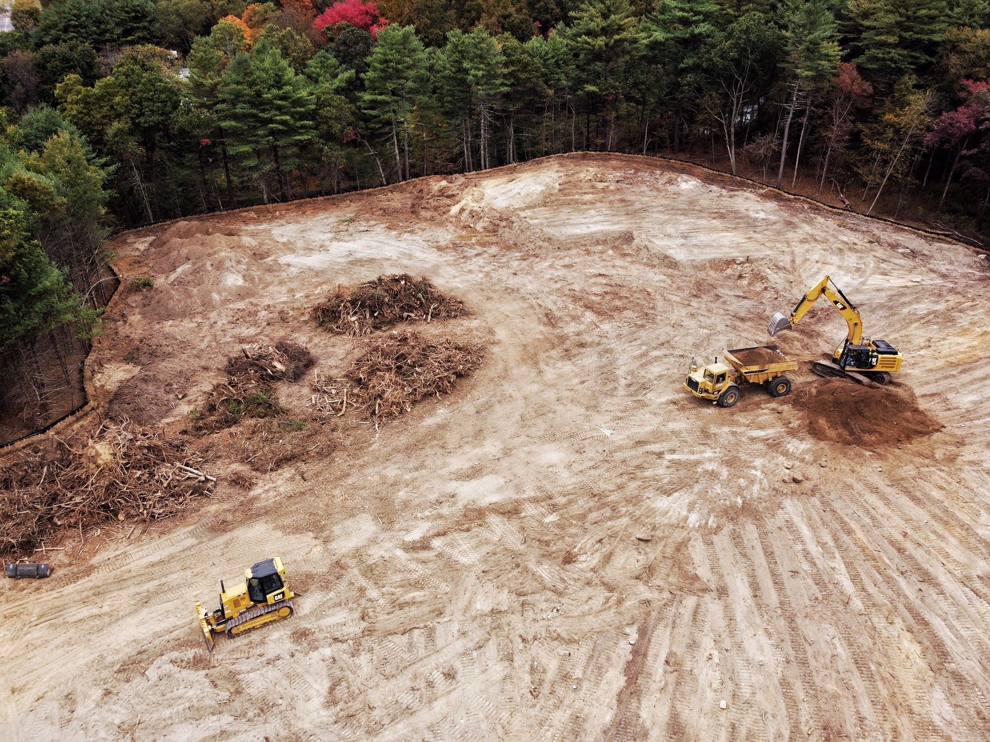 Striped Areas to Stockpiles